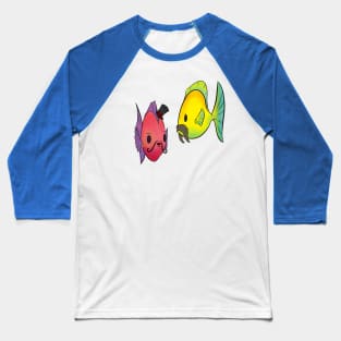 Mustache Fish Baseball T-Shirt